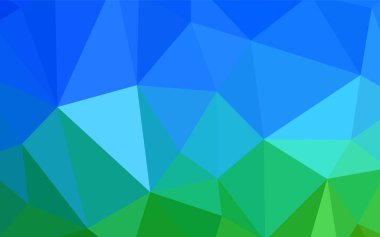 Açık mavi, yeşil vektör Çokgen arka plan. Üçgen geometrik örnek gradyan ile. Desen için bir marka kitabın zemin.