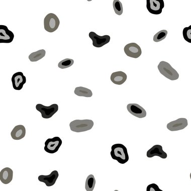 Işık gri vektör daire şekilleri ile sorunsuz düzeni. Renkli gradyan ile arka plan üzerinde bulanık kabarcıklar. Desen için modaya uygun Kumaş, duvar kağıtları.