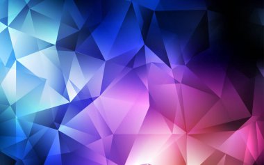 Koyu mavi, kırmızı kapak poligonal tarzı vektör. Renkli gradyan ile arka plan üçgenler. Desen Web siteleri için kullanılabilir.