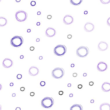 Mor ışık, vektör sorunsuz düzen daire şekillerle pembe. İllüstrasyon renkli soyut daireler parlayan ayarlanmış. Marka kitap tamamen yeni şablon.