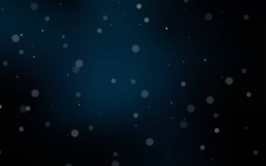 Parlak kar taneleri ile koyu mavi vektör düzeni. Modern geometrik soyut Illustration kristalleri ile buz. Desen-ebilmek var olmak kullanılmış için yeni yıl reklam, kitapçıklar.