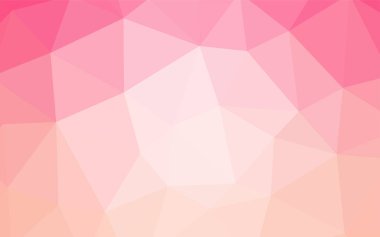 Mor ışık, vektör soyut mozaik zemin pembe. Üçgenler ile renkli resimde parlayan. İşiniz için yeni tasarım.