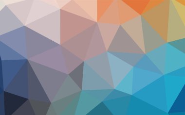 Açık mavi, sarı vektör düşük poli doku. Çokgen şekilleri ile bir örnek. İşiniz için yeni tasarım.