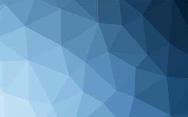 Hafif mavi vektör üçgen mozaik doku. Gradyan ile Origami tarzında yaratıcı geometrik şekil. Tasarımınız için üçgen desen.