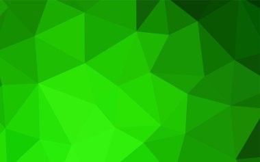 Işık yeşil vektör arka plan poligonal. Noktalı resim stili üçgenler ile yaratıcı çizimde. İşiniz için en iyi üçgen tasarım.