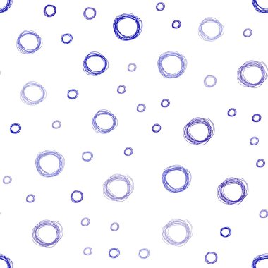 Koyu mavi vektör küreler ile seamless modeli. Renkli gradyan ile arka plan üzerinde bulanık kabarcıklar. Desen-ebilmek var olmak kullanılmış için fütüristik reklam, kitapçıklar.