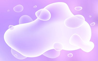 Eğri daireler ile hafif mor vektör arka plan. Bir belirsiz sirkumfleks soyut örnek gradyan ile. Yeni bir doku için reklam, kitapçıklar, broşürler.