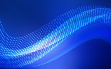 Koyu mavi vektör düzen daireler, satırları ile. Küreler ve çizgiler ile modern soyut renkli resimde. Reklamlar, el ilanları için desen.