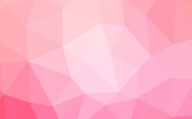 Pembe ışık, vektör poligonal şablon sarı. Renkli resimde üçgenler ile soyut tarzda. Tasarımınız için üçgen desen.