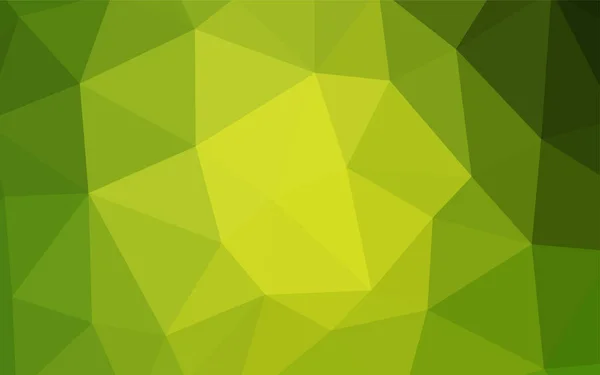 Luz Verde Vetor Amarelo Brilhante Layout Triangular Ilustração Abstrata Colorida — Vetor de Stock