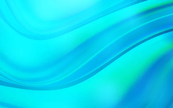 Hellblaue Vektorschablone Mit Gebogenen Linien Eine Elegante Helle Illustration Mit — Stockvektor