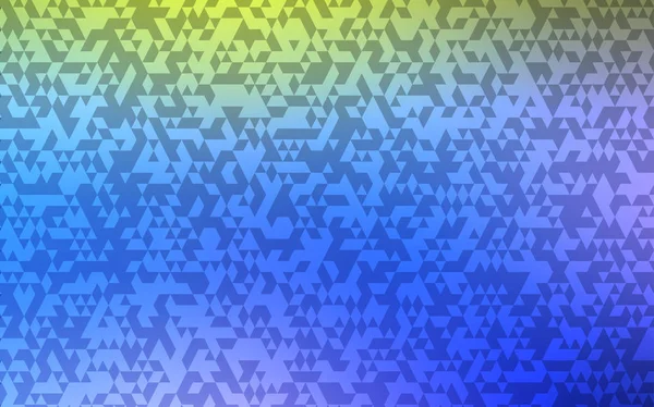 Lichtblauw Groen Vector Achtergrond Met Lijnen Driehoeken Moderne Abstracte Illustratie — Stockvector