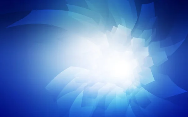 Licht Blauwe Vector Cover Met Set Zeshoeken Illustratie Van Gekleurde — Stockvector