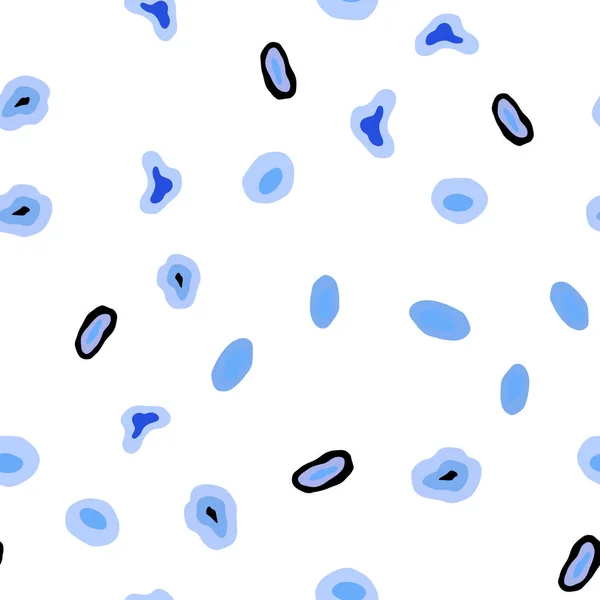 Světle Modrý Vektor Bezproblémové Šablona Kruhy Krásné Barevné Ilustrace Rozmazané — Stockový vektor