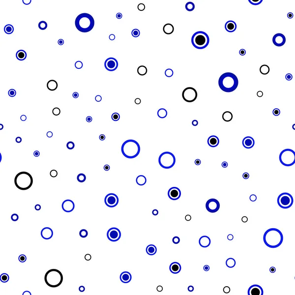 Hellblauer Vektor Nahtloser Hintergrund Mit Blasen Illustration Mit Einer Reihe — Stockvektor