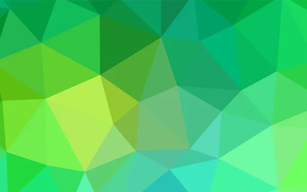 Ελαφρύ Πράσινο Διάνυσμα Πολυγωνικό Μοτίβο Ζωηρόχρωμη Αφηρημένη Εικόνα Τρίγωνα Καλύτερα — Διανυσματικό Αρχείο