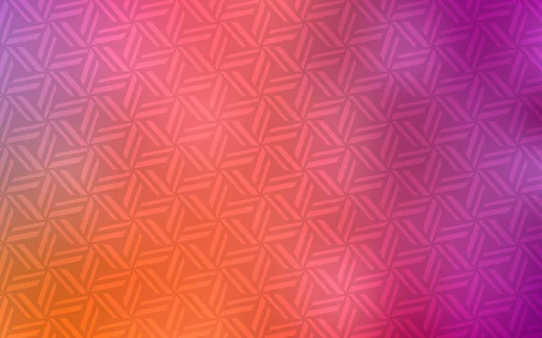 Rose Pâle Disposition Vectorielle Jaune Avec Lignes Triangles Illustration Abstraite — Image vectorielle