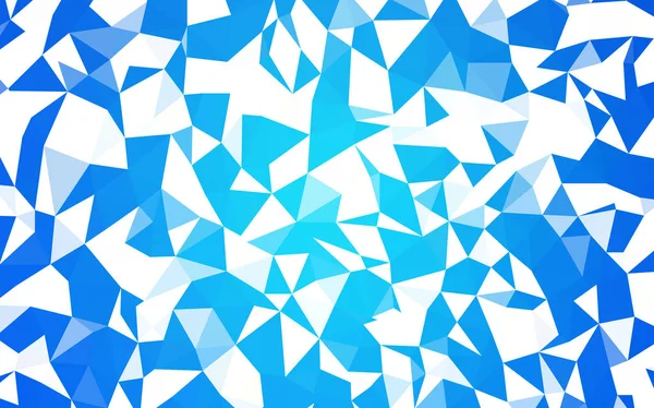 Motif Mosaïque Abstrait Vectoriel Bleu Clair Illustration Abstraite Polygonale Avec — Image vectorielle