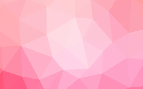 Modèle Polygonal Vectoriel Rose Clair Jaune Illustration Colorée Dans Style — Image vectorielle