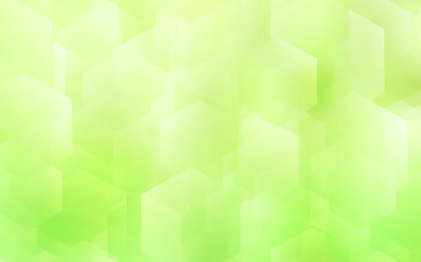 Vert Clair Couverture Vectorielle Jaune Avec Ensemble Hexagones Illustration Avec — Image vectorielle