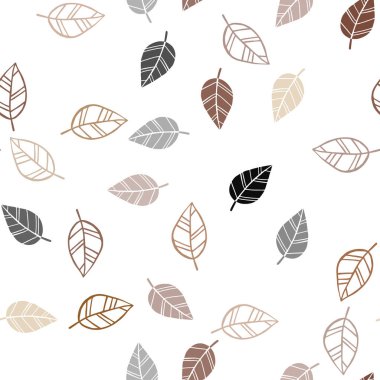 Koyu sarı yaprakları ile sorunsuz doğal sanat vektör. Hint tarzı ile bulanık dekoratif tasarım bırakır. Duvar kağıdı, kumaş üreticileri için modaya uygun bir tasarım.