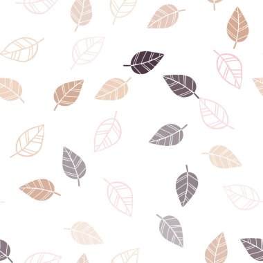 Işık kırmızı, sarı vektör sorunsuz soyut tasarım yaprakları ile. Belirsiz bir soyut illüstrasyon yaprakları karalamalar tarzı ile. Tekstil, kumaş, duvar kağıtları için tasarım.