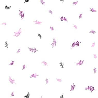 Hafif pembe vektör yaprak ile sorunsuz soyut tasarım. bulanık arka plan gradyan ile yapraklarda. Desen için modaya uygun Kumaş, duvar kağıtları.