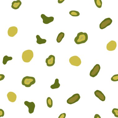 Açık yeşil, sarı vektör sorunsuz arka plan kabarcıkları ile. Modern Soyut illüstrasyon renkli su ile bırakır. Desen için modaya uygun Kumaş, duvar kağıtları.