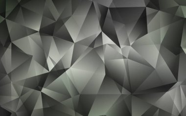 Işık gri vektör kapak poligonal tarzı. Glitter soyut resim üçgen şekiller ile. En iyi tasarım, reklam, poster, afiş için.