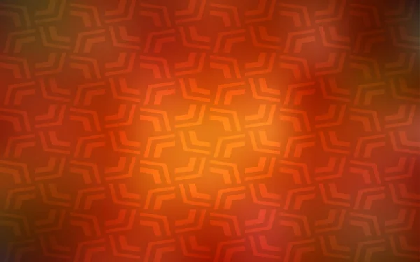 Dunkelorangefarbenes Vektormuster Mit Lavaformen Farbenfrohe Abstrakte Illustration Mit Steigungslinien Ein — Stockvektor