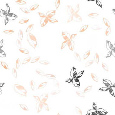 Işık turuncu vektör sorunsuz zarif arka plan yaprakları ile. Yarım yamalak karalamalar ile arka plan bulanık yapraklarda. Desen tasarım kumaş, duvar kağıtları.