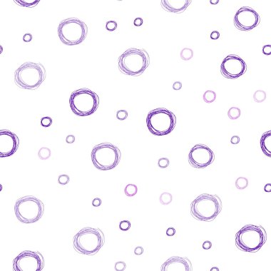 Hafif mor vektör küreler ile seamless modeli. Renkli gradyan ile arka plan üzerinde bulanık kabarcıklar. Desen-ebilmek var olmak kullanılmış için reklam, broşür.