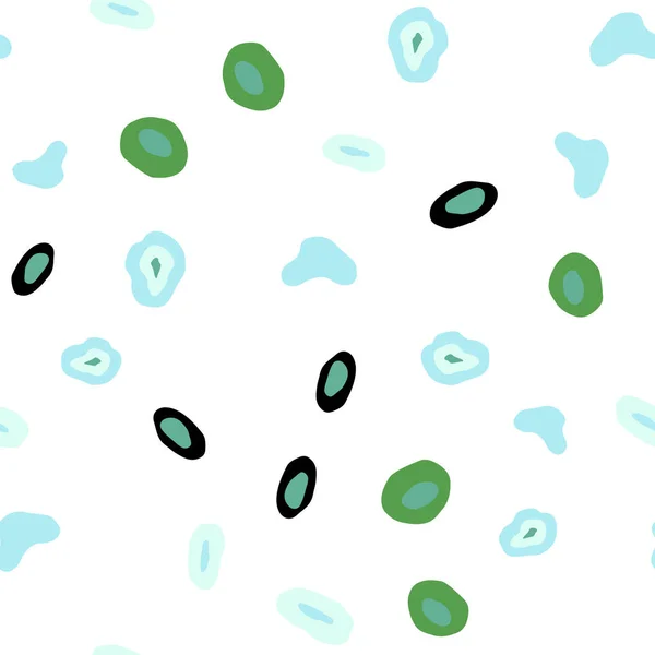 Світло Блакитний Зелений Вектор Безшовний Візерунок Сферами Сучасна Абстрактна Ілюстрація — стоковий вектор