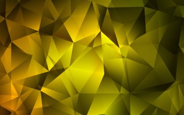 Koyu yeşil, sarı vektör arka plan üçgenler ile. Glitter soyut resim üçgen şekiller ile. Desen Web siteleri için kullanılabilir.