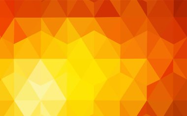 Işık kırmızı, sarı vektör Çokgen soyut düzeni. Üçgenler ile renkli resimde parlayan. Tamamen yeni bir tasarım sizin broşürü.