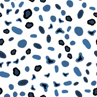 Hafif mavi vektör daireler ile sorunsuz şablonu. Bulanık daireler doğa tarzı ile güzel renkli resimde. Desen tasarım kumaş, duvar kağıtları.