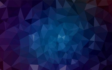 Koyu mavi parlayan üçgen kapak vektör. Üçgenler ile renkli soyut resimde. Senin arka plan için dokulu deseni.