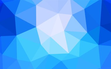 Hafif mavi vektör düşük poli kapak. Üçgen geometrik örnek gradyan ile. İş tasarımınız için yeni stil.