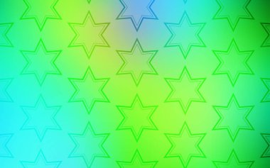 Açık mavi, vektör desen Noel yıldız ile yeşil. Bulanık arka plan gradyan ile üzerinde yıldız. Şablon Satıyoruz telefon arka planları için.