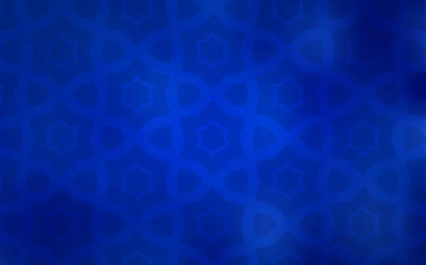 Küçük Büyük Yıldız Ile Koyu Mavi Vektör Kapak Dekoratif Illüstrasyon — Stok Vektör