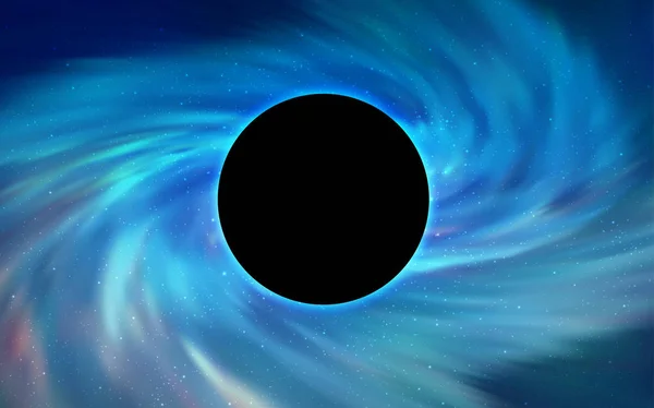 Textura Vectorial Azul Claro Con Agujero Negro Galaxia Diseño Decorativo — Vector de stock