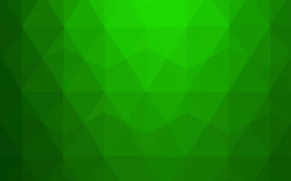 Licht Groen Vector Abstract Mozaïek Achtergrond Kleurrijke Afbeelding Veelhoekige Stijl — Stockvector