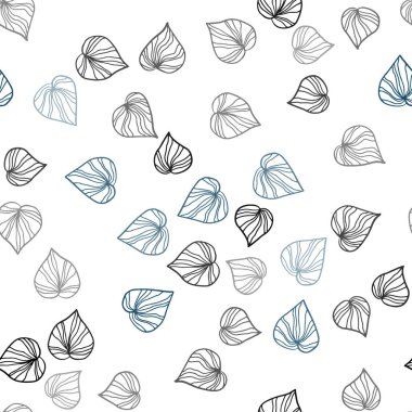 Karanlık Multicolor yaprakları ile sorunsuz soyut tasarım vektör. Bulanık tarzı ile yaratıcı şekilde bırakır. Duvar kağıdı, kumaş üreticileri için modaya uygun bir tasarım.