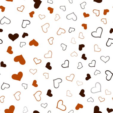 Koyu kırmızı tatlı yürekleri sorunsuz düzen vektör. Güzel renkli illüstrasyon kalp kutlama tarzı. Karnaval, festival romantik broşürler için desen.