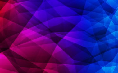 Koyu mavi, kırmızı üçgen mozaik şablon vektör. Gradyan ile zarif parlak poligonal illüstrasyon. Desen için bir marka kitabın zemin.