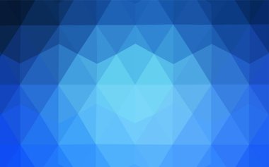 Hafif mavi vektör degrade üçgenler şablonu. Üçgenler ile renkli soyut resimde. İşiniz için yeni tasarım.