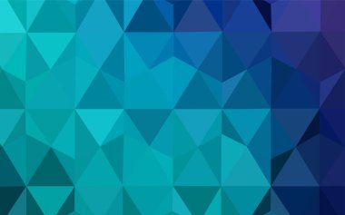 Açık mavi, yeşil vektör poligonal arka plan. Noktalı resim stili üçgenler ile yaratıcı çizimde. Marka kitap için yeni şablon.