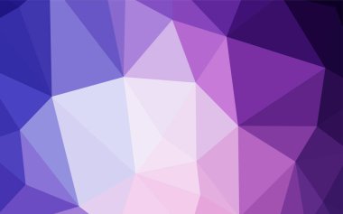 Koyu pembe, mavi soyut poligonal şablon vektör. Noktalı resim stili üçgenler ile yaratıcı çizimde. İşiniz için en iyi üçgen tasarım.