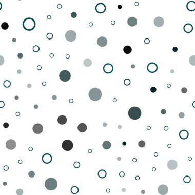 Koyu mavi, yeşil daire şekilleriyle birlikte sorunsuz düzen vektör. Modern Soyut illüstrasyon renkli su ile bırakır. Desen tasarım pencere panjur, perdeler.