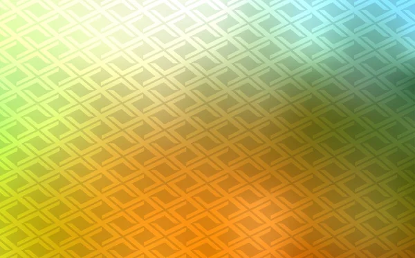 ライト グリーン 黄色の長方形 正方形とベクトル背景 長方形の図形でキラキラの抽象的なイラスト ポスター バナーに最適なデザイン — ストックベクタ